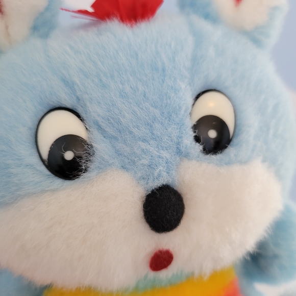 Vintage Easter Friends Stuffed Animal Plush Rainbow Puppy Mouse Bunny - Picture 10 of 16